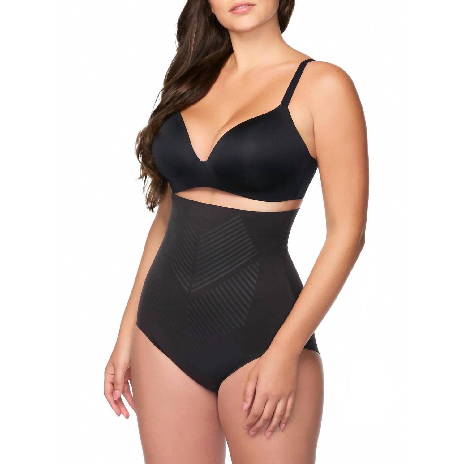 New Tc Fine Intimates Iconic Core High-Waist Shaping Brief In Black